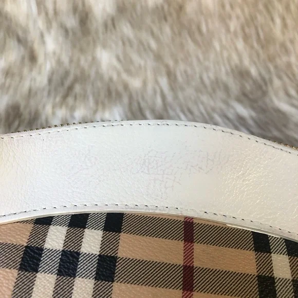 Burberry Beige/White Primrose Haymarket Crossbody Bag - Picture 8 of 13